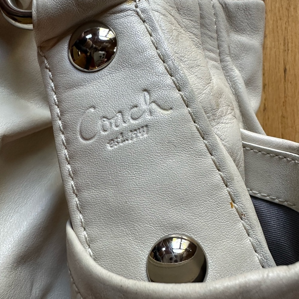Coach Parker shoulder bag white beige L0882-13412 - Picture 7 of 9